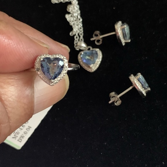 Mystic Gemstone Necklace & Earrings Set - Picture 4 of 6